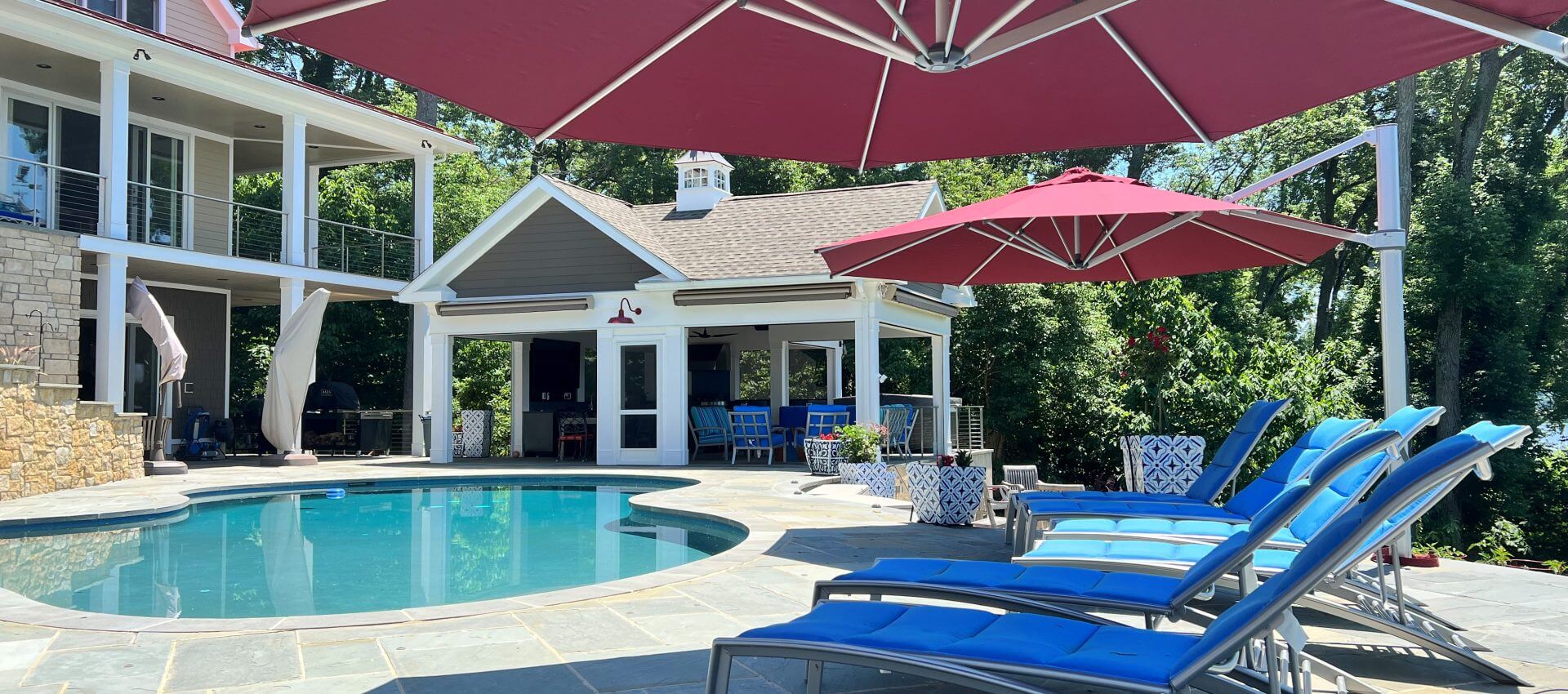 Custom outdoor living space
