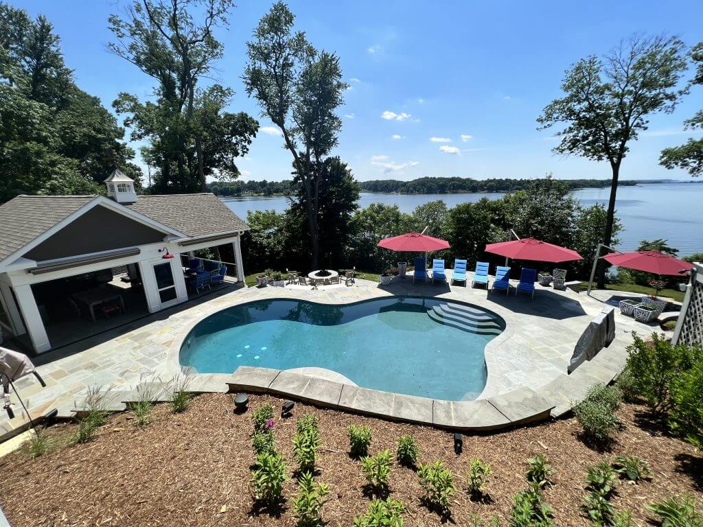 Covered outdoor living space